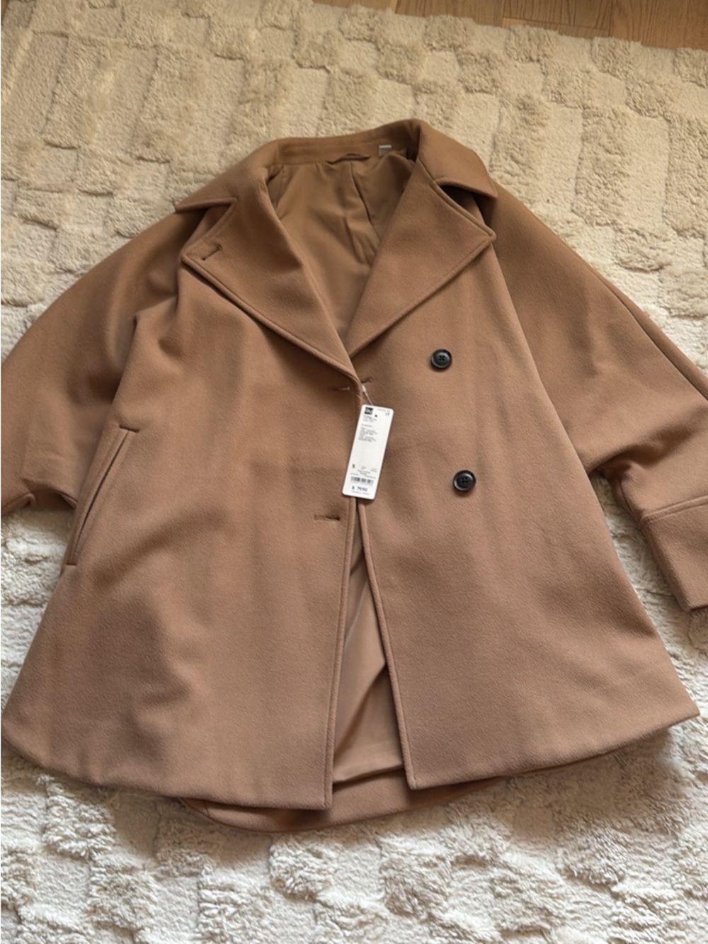 GU Cozy Melton Cape Coat - Size S